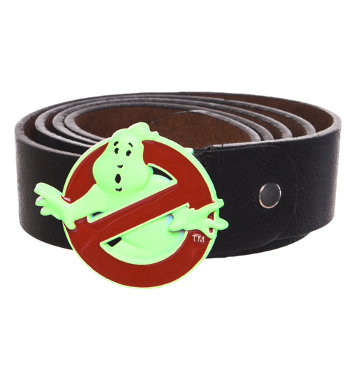 Ghostbusters Glow In The Dark Logo PU Belt