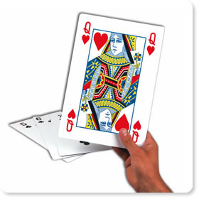Giant A4 Playing Cards Vegas Nights