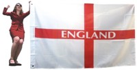 Giant England Flag 9ft x  6ft The Big One