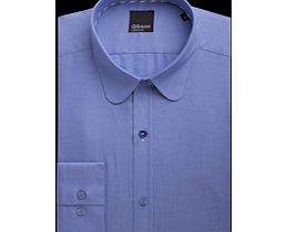 Gibson Blue Shirt with Penny Round Collar 155 Blue