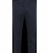 Gibson Navy Cotton Twill Plain Front Trouser 30L