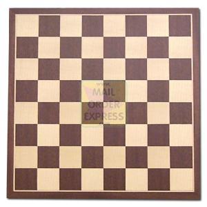 Gibson s Mahogany and Maple Chessboard 40mm Squares