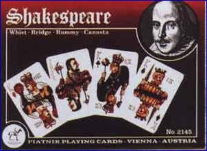 Gibson s Piatnik Shakespeare Playing Playing Cards