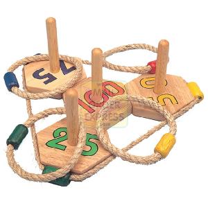 s Wooden Mini Quoits Game