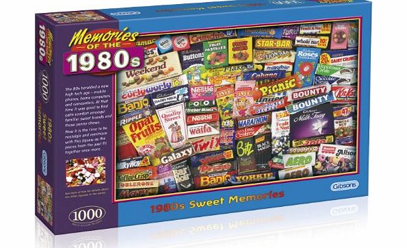 Gibsons 1980s Sweet Memories Jigsaw Puzzle (1000 pieces)