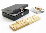 Cribbage Set in a deluxe faux leather case