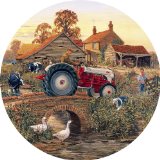 Gibsons Games Gibsons Back from the Fields jigsaw puzzle (500 pieces,circular)