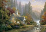 Gibsons Games Gibsons Thomas Kinkade Forest Chapel jigsaw puzzle. (1000 pieces)