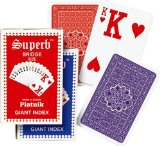 Gibsons Games Piatnik Playing Cards - Superb Giant Index single deck