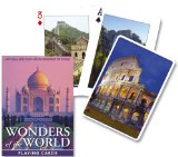 Piatnik Wonders of the World playing cards (single deck)
