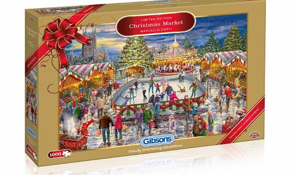 Gibsons Limited Edition 2014 Christmas Market Jigsaw Puzzle (1000 Pieces)