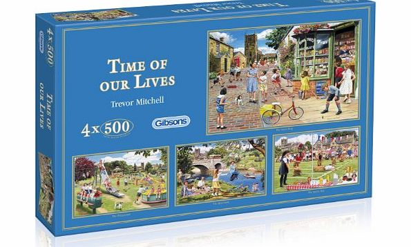 Gibsons Time of our Lives 4 x 500 Piece Jigsaw Puzzle