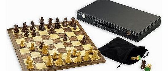 Gibsons Wooden Chess set with 3.5`` King