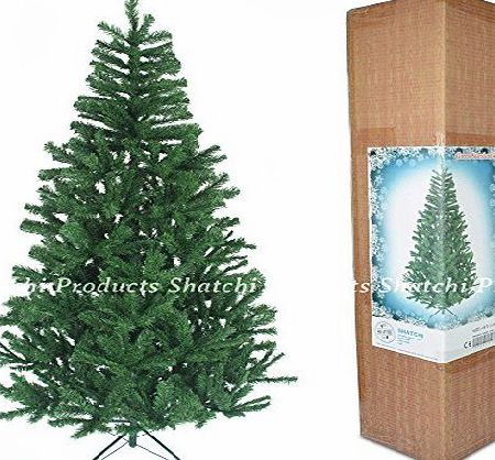 6ft Christmas Tree GREEN 550 Pines Artificial Tree with Metal Stand