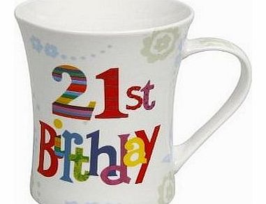 Gift For Her / Him Notables Mug - Happy Birthday 21st