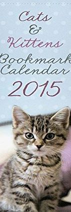 Gift Wishes 2015 Cats amp; Kittens Bookmark Tear Off Calendar 16cm x 5.5cm Free Pocket Calendar Christmas Gift