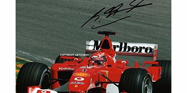GIFTEDBOX LIMITED EDITION MICHAEL SCHUMACHER SIGNED PHOTO   CERT FORMULA ONE F1 PRINTED AUTOGRAPH SIGNATURE SIGNED SIGNIERT AUTOGRAMM