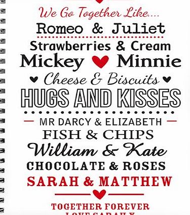 GiftRush Couples A5 Notebook Gifts, and, Cards Christmas, Gift, Idea Occasion, Gift, Idea Personalised