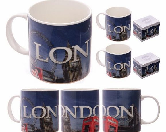Set Of 2 London Icons Bone China Mug Gifts, and, Cards Easter, Gift, Idea Occasion, Gift, Idea