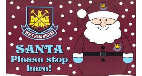 GiftRush West Ham Santa Stop Here Window Sticker Gifts, and, Cards Easter, Gift, Idea Occasion, Gift, Idea