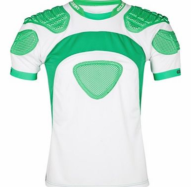 Gilbert Mercury Rugby Body Armour-White/Green -