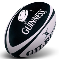 Gilbert Guinness Rugby Ball - Size 5.