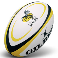 London Wasps Rugby Ball - Yellow/Black -