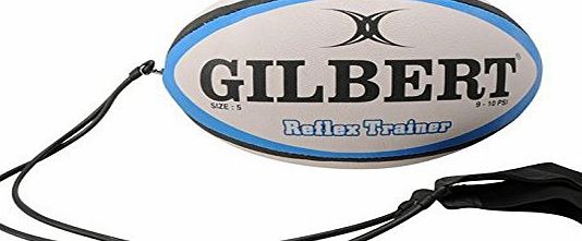 Gilbert Reflex Trainer Rugby Ball Training Match Accessory Sports Train Game White Size 5