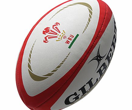 Gilbert Wales Replica Rugby Ball, Size 5