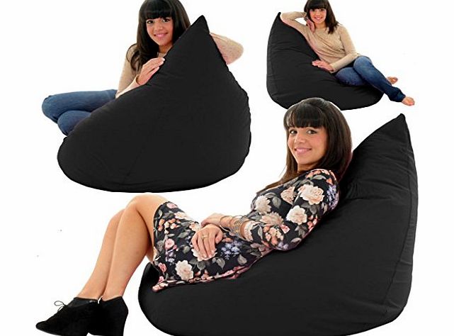 Gilda BLACK Gaming Beanbag Giant Bean Bag Recliner Chair