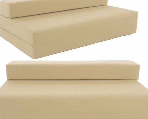 Gilda  SOFABED - CREAM FRESCO Chair double Bed Futon Mattresse Water amp; Stain Resistant. Reversible. Removeable Cover. Lots more colours available in our AMAZON Shop