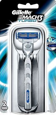 Gillette, 2041[^]10023067 MACH3 Turbo Mens Razor with 1 Razor