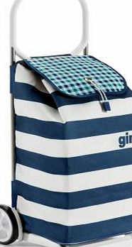 Gimi Italo Shopping Trolley - White and Blue