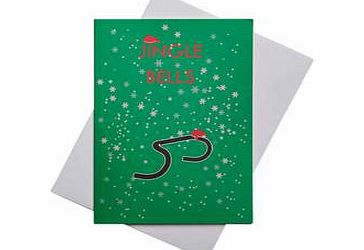 Ginger And French Jingle Bells Christmas Card