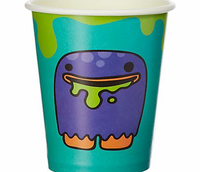Ginger Ray Monster Madness Paper Cups, Pack of 8