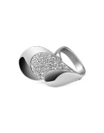 Petalo - 18K White Gold Diamond Pave Ring