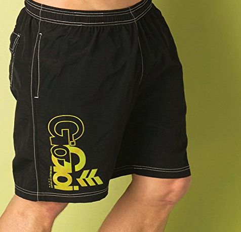 Gio-Goi Mens Gio Goi Mens Bondi Swim Shorts in Black - L