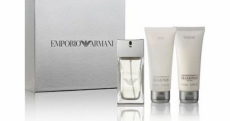 Diamonds for Men by Giorgio Armani 50ml Eau de Toilette Spray, 75ml Shower Gel & 75ml Aftershave Balm