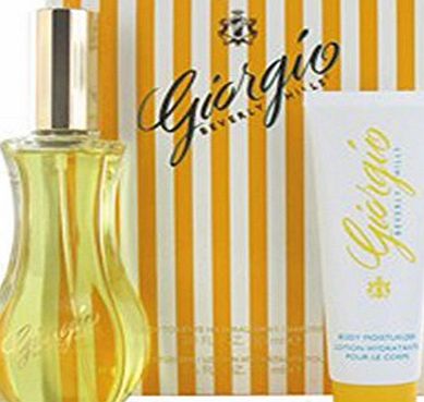 Giorgio Beverly Hills Giorgio Yellow Womens Edt Eau De Toilette 90ml/body Lotion 50ml Uk