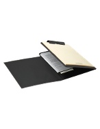 Black A4 Notepad Holder w/internal compartment