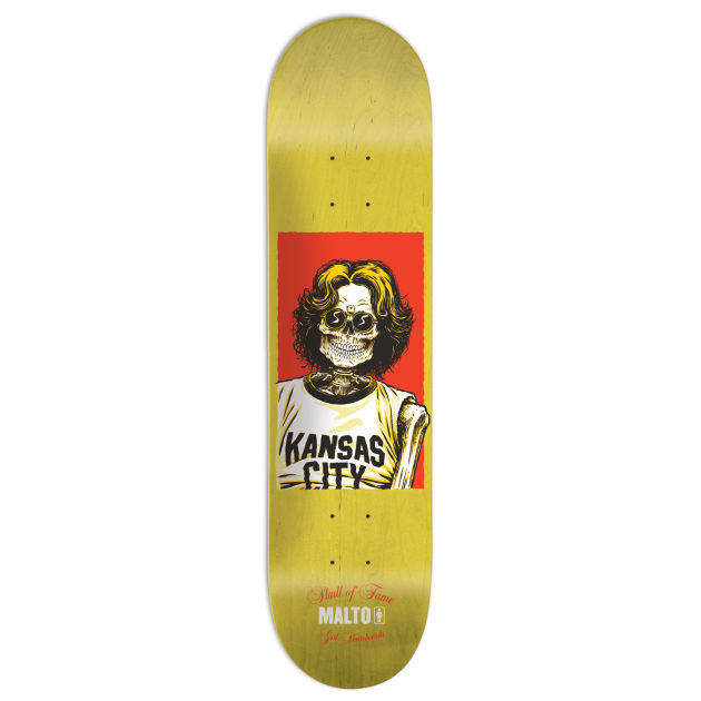 Girl Skull Of Fame Malto Skateboard Deck - 8.125
