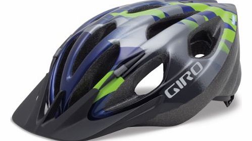 Giro Flurry Boys Cycling Helmet navy/lime green/titanium Size:50-57 cm