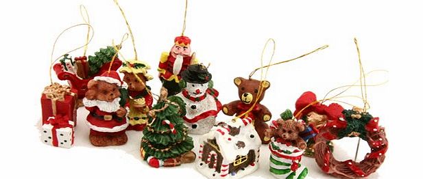 Gisela Graham Box of 12 Mini Christmas Tree Decorations