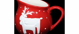 Red ceramic reindeer jug