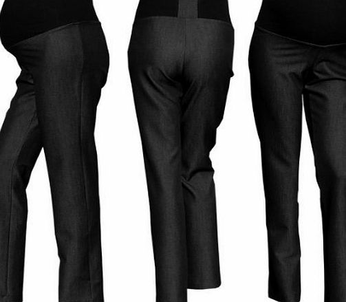 Glamour Empire Smart Tailored Work Office Maternity Pregnancy Trousers 247, M - UK 10