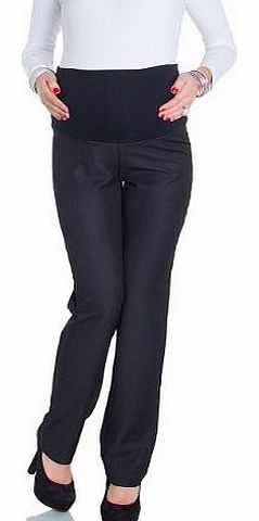 Glamour Empire Smart Tailored Work Office Maternity Pregnancy Trousers 247, XS - UK 6