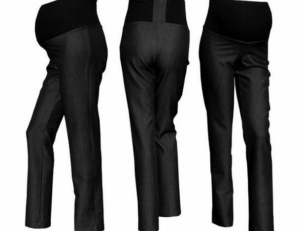 Glamour Empire Smart Tailored Work Office Maternity Pregnancy Trousers 247, XXXL - UK 18