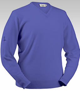 glenbrae Golf Lambswool Sweater Lavender