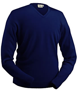 glenbrae Golf Sweater Fine Merino Navy