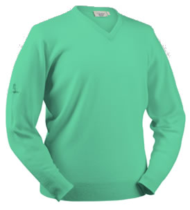 glenbrae Golf Sweater Spirol Lambswool Juniper